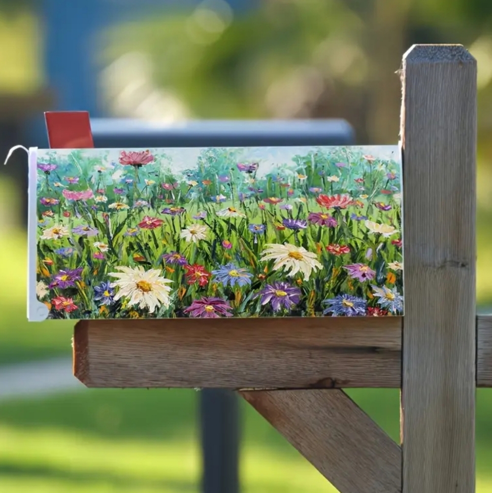Spring Wildflower Mailbox Cover. NIP.